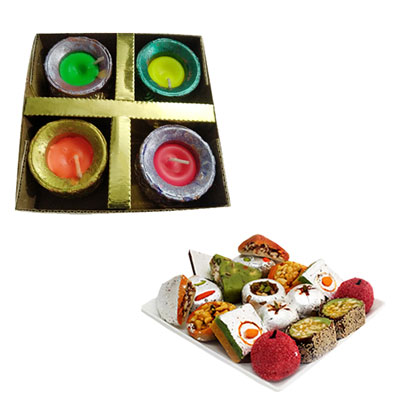 "Sweets and Diyas - code 01 - Click here to View more details about this Product